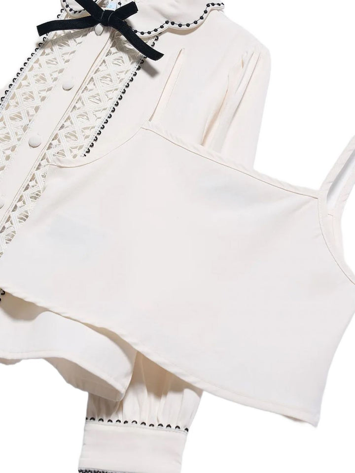 Camicia crema per bambina 5622 009 Abel & Lula 