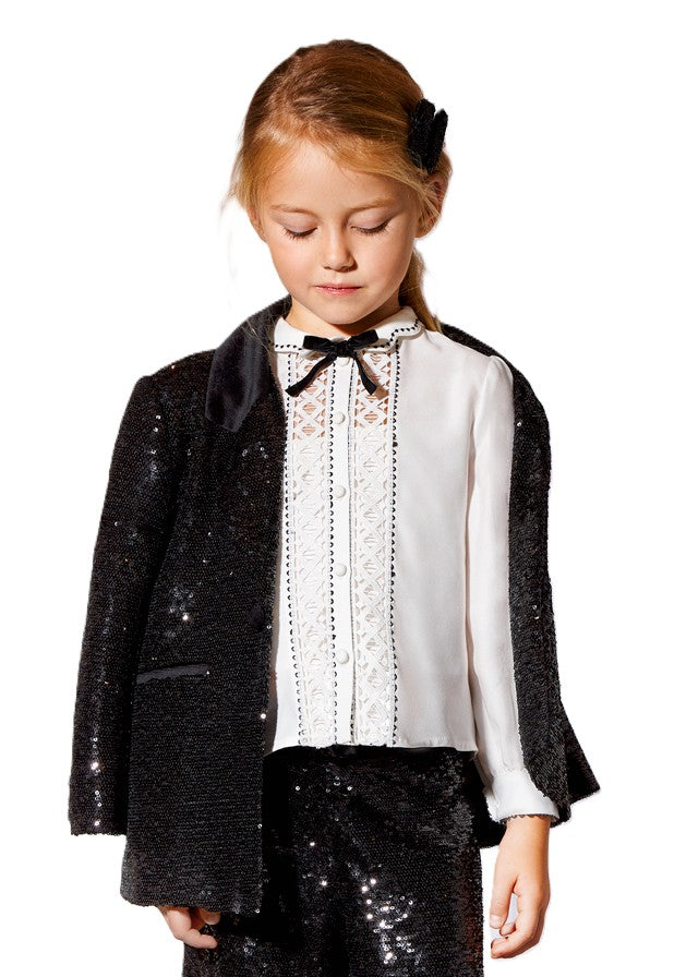 Camicia crema per bambina 5622 009 Abel & Lula 