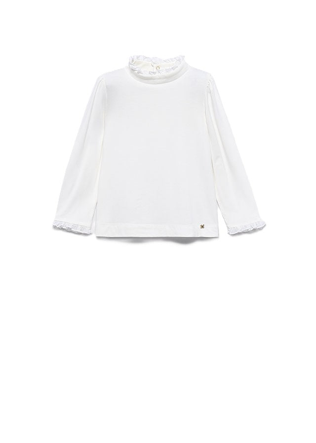 T-shirt bianca per neonata 5625 009 Abel & Lula 