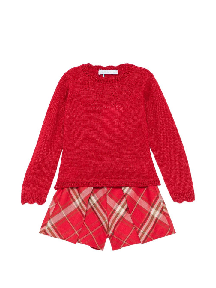 Completo rosso per bambina 5746 002 Abel & Lula 