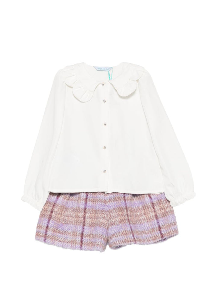 Completo bianco/lilla per bambina 5747 001 Abel & Lula 