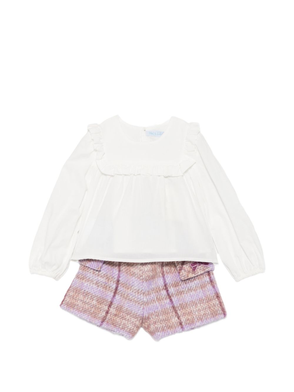 Completo lilla/bianco per neonata 5751 001 Abel & Lula 