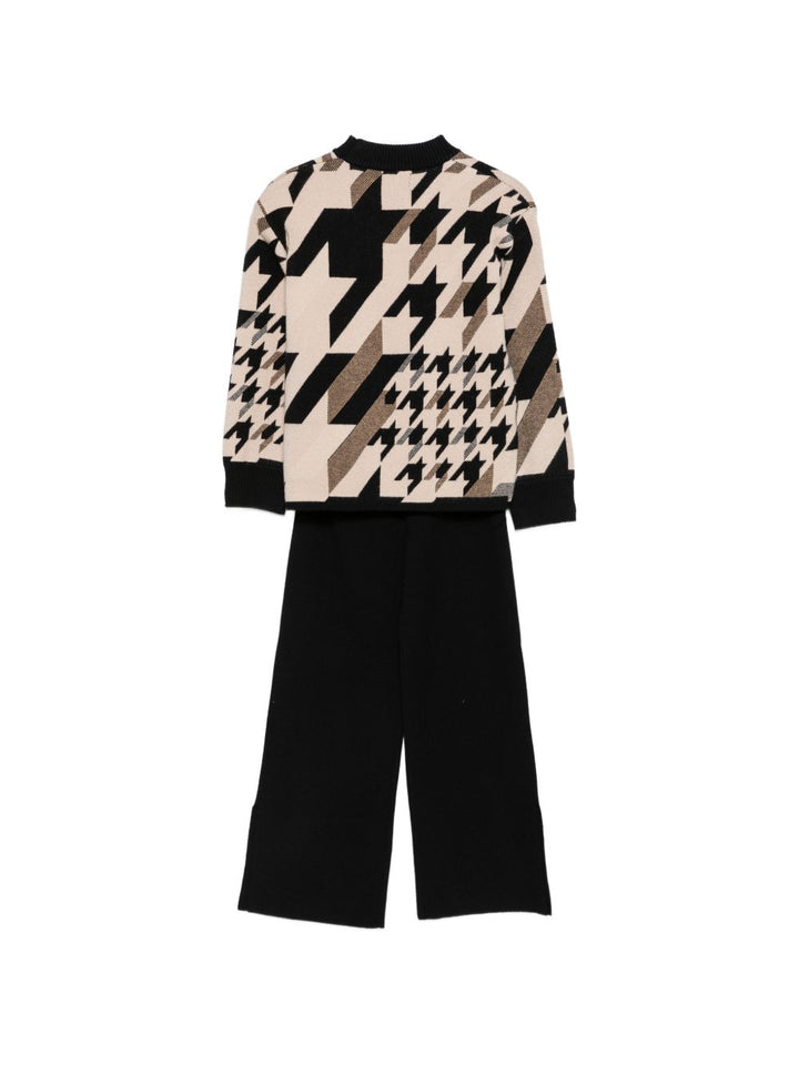Completo nero/beige per bambina 5767 003 Abel & Lula 