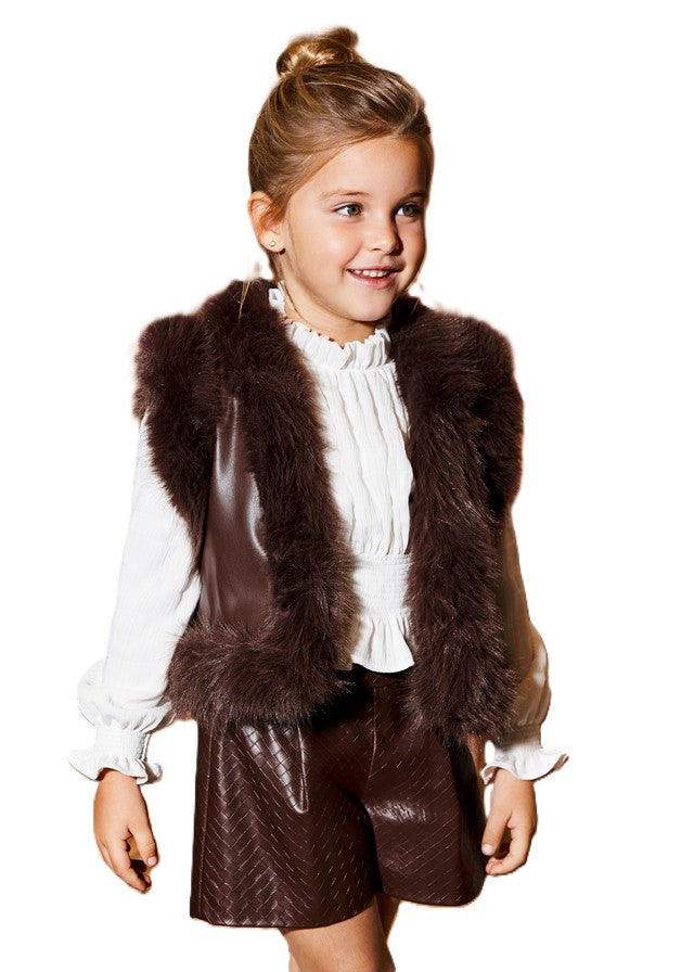 Gilet tartufo per bambina 5808 006 Abel & Lula 