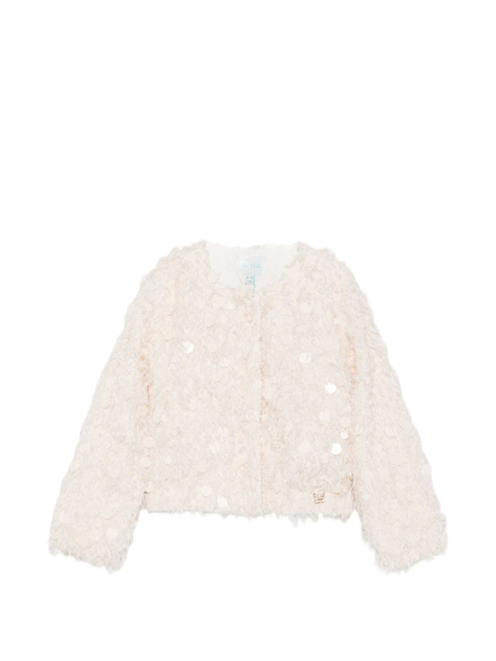 Giacca bianco crema per bambina 5809 002 Abel & Lula 