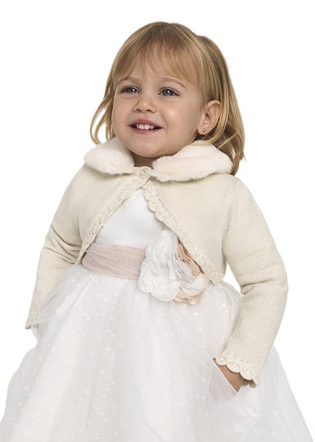 Cardigan beige per neonata 5868 005 Abel & Lula 