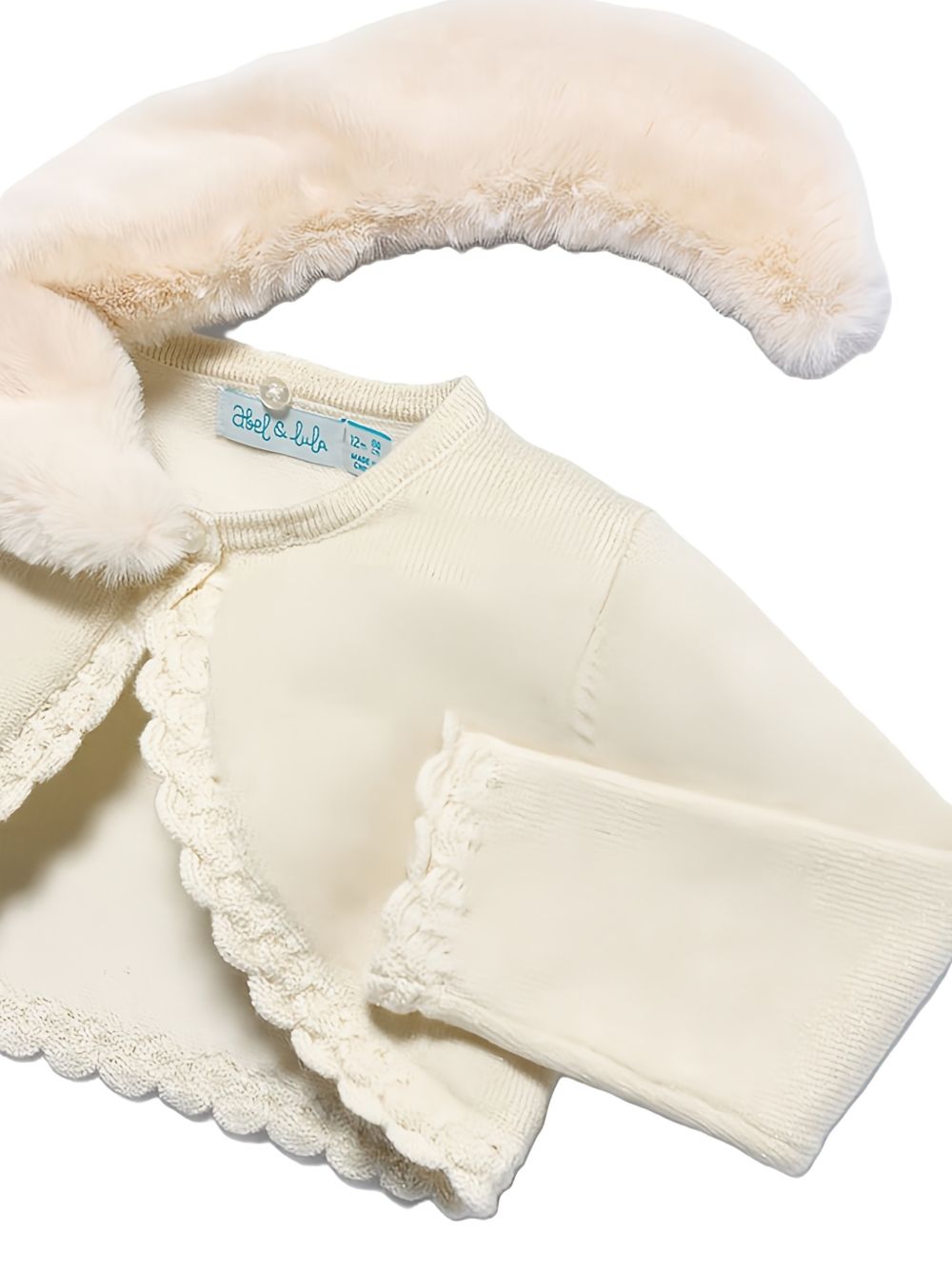 Cardigan beige per neonata 5868 005 Abel & Lula 