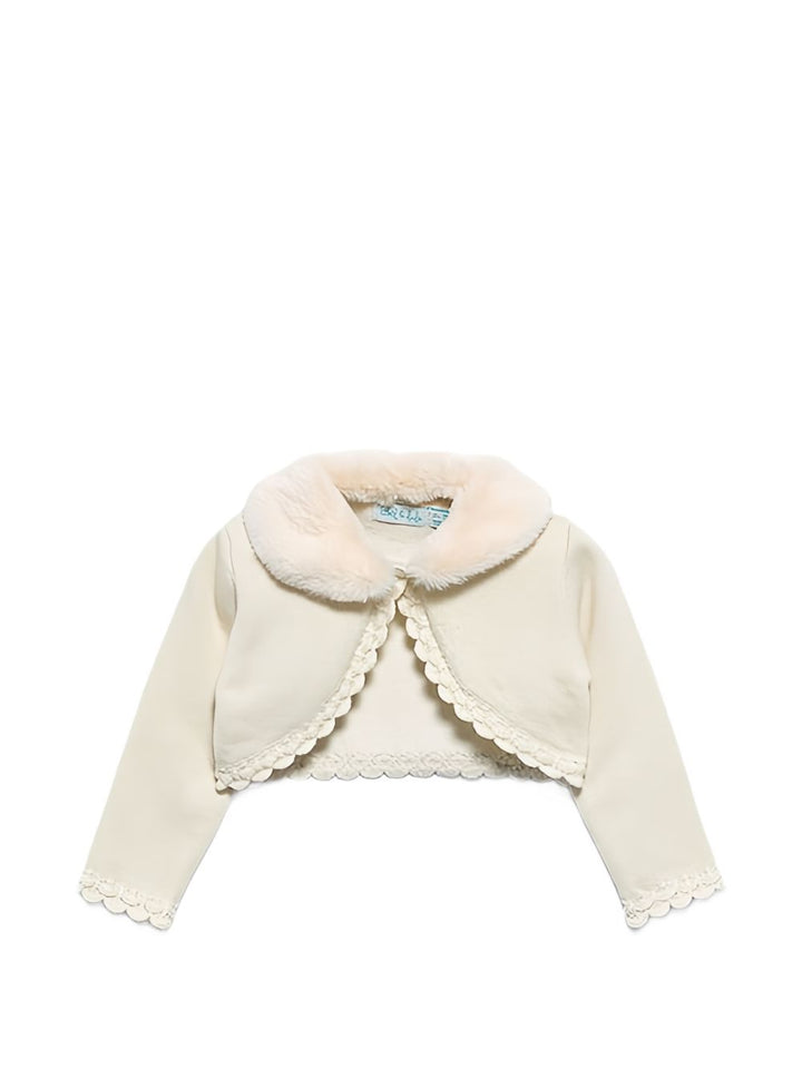 Cardigan beige per neonata 5868 005 Abel & Lula 