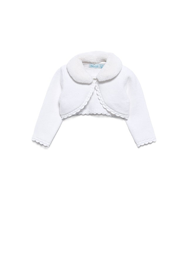 Cardigan bianca per neonata 5869 056 Abel & Lula 