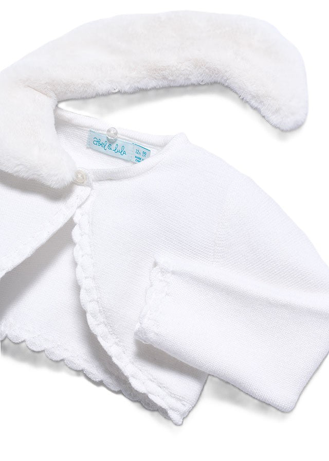 Cardigan bianca per neonata 5869 056 Abel & Lula 