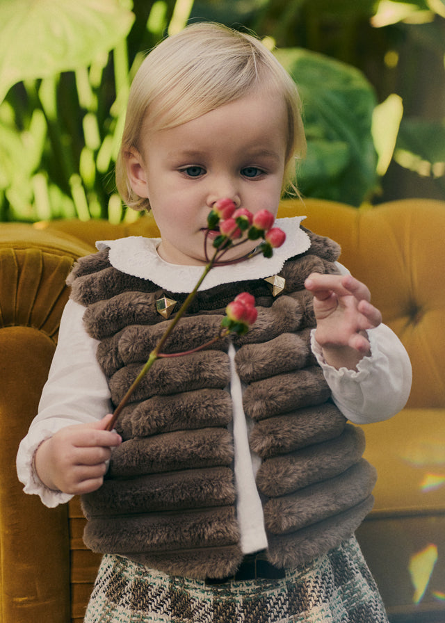 Gilet tartufo per neonata 5870 006 Abel & Lula 
