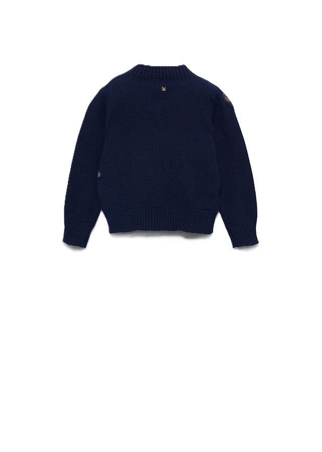 Maglione marino per bambina 5880 007 Abel & Lula 
