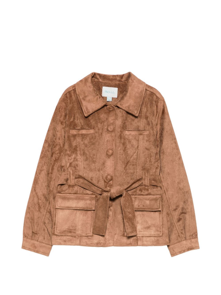 Giacca marrone per bambina 5887 005 Abel & Lula 