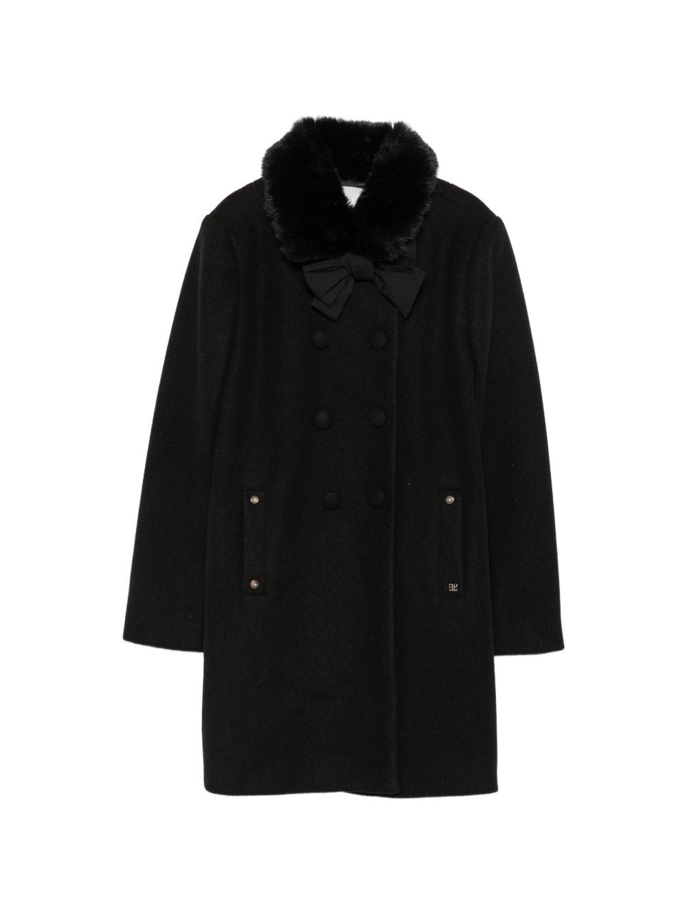 Cappotto nero per bambina 5888 027 Abel & Lula 