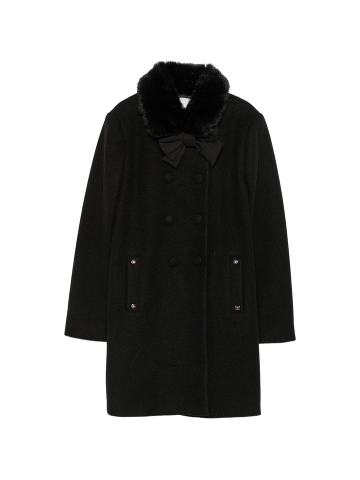 Cappotto nero per bambina 5888 027 Abel & Lula 