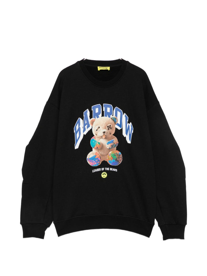 Felpa nera per bambino F6BKJGSW028 110 Barrow Kids 