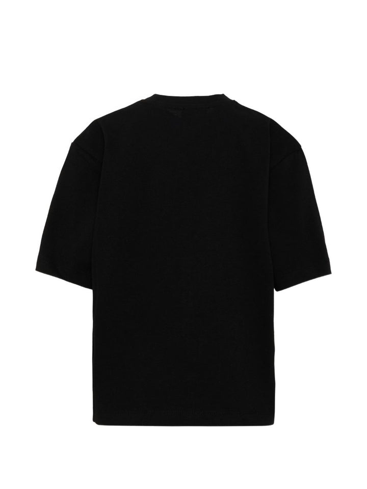 T-shirt nero per bambino F6BKJUTH007 110 Barrow Kids 