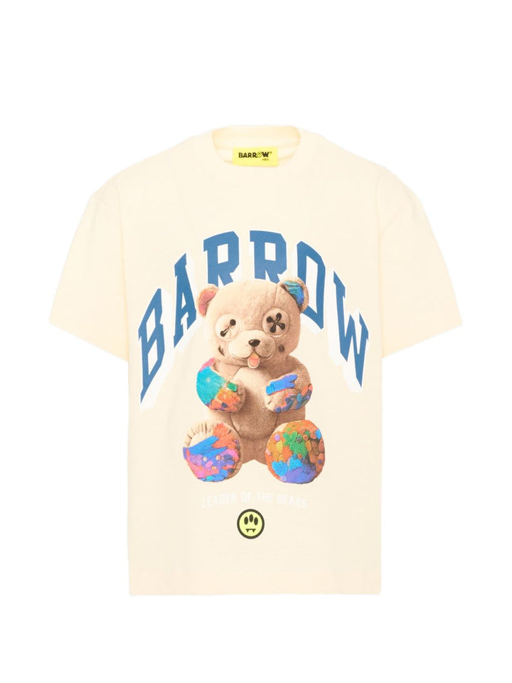 T-shirt crema per bambino F6BKJUTH027 013 Barrow Kids 