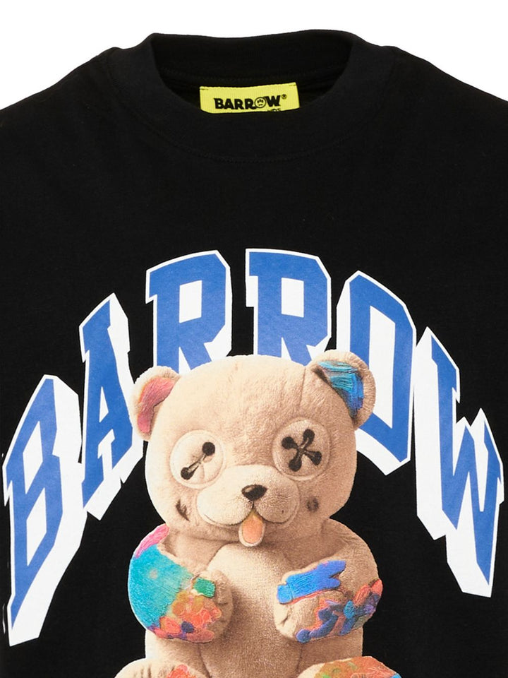 T-shirt nero per bambino F6BKJUTH027 110 Barrow Kids 