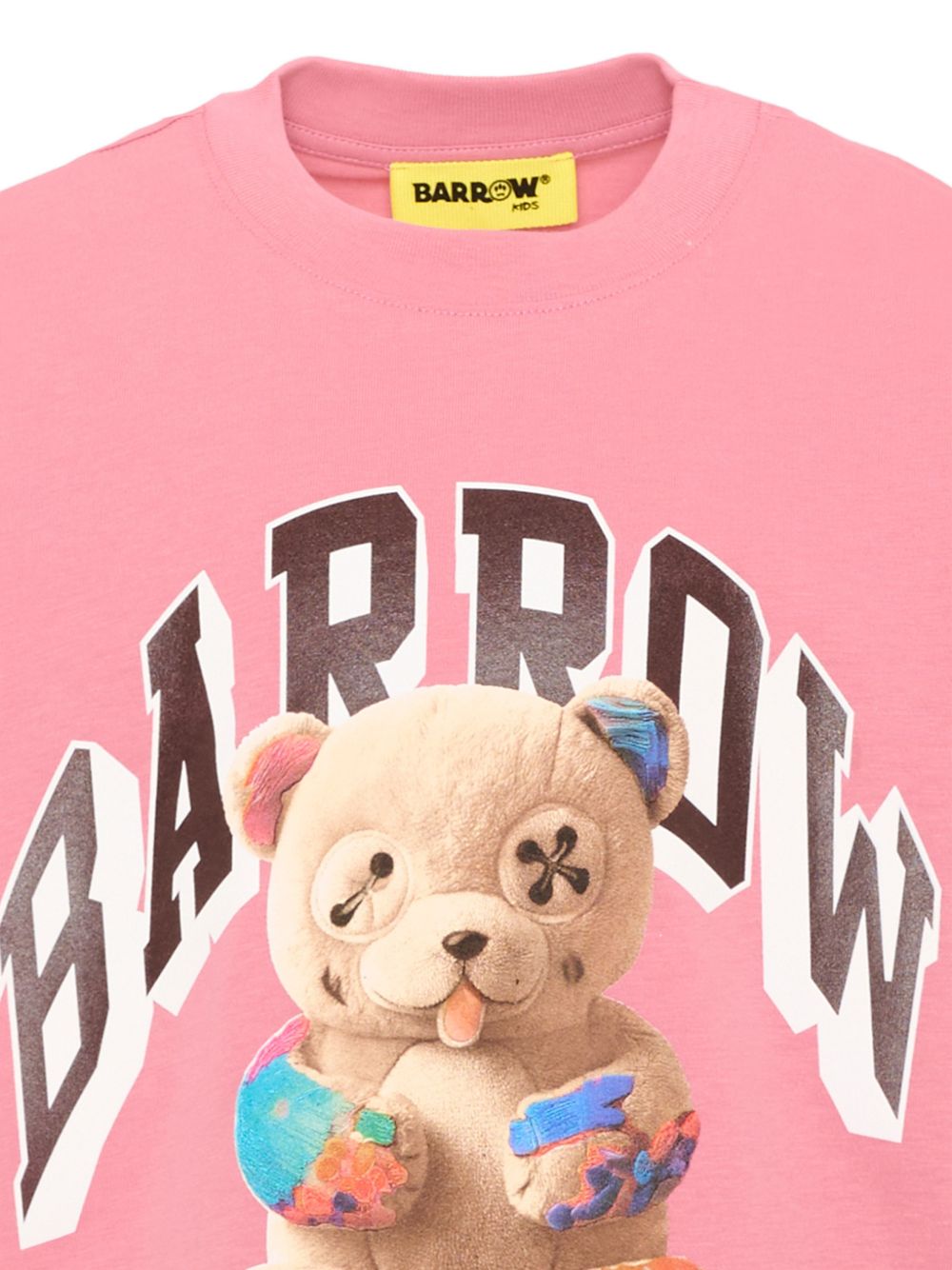 T-shirt rosa per bambino F6BKJUTH027 409 Barrow Kids 