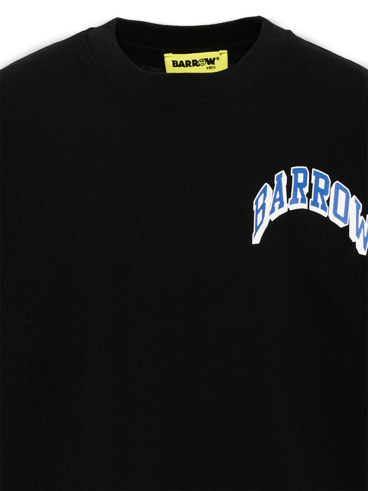 T-shirt nero per bambino F6BKJUTH095 110 Barrow Kids 