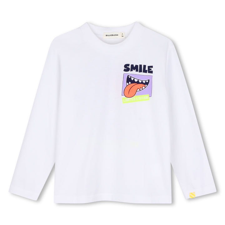 T-shirt bianco per bambina U22293 10P Billieblush 