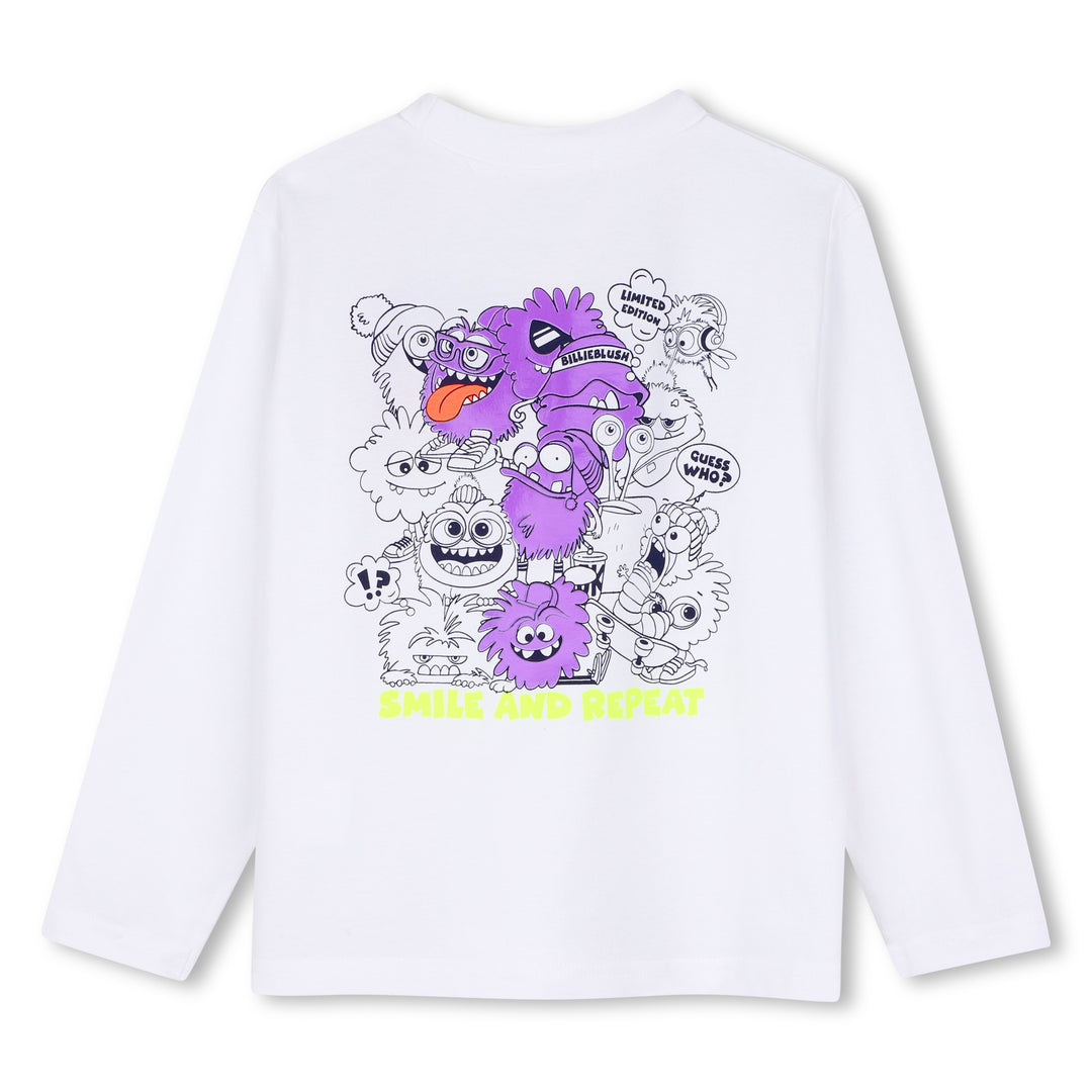 T-shirt bianco per bambina U22293 10P Billieblush 