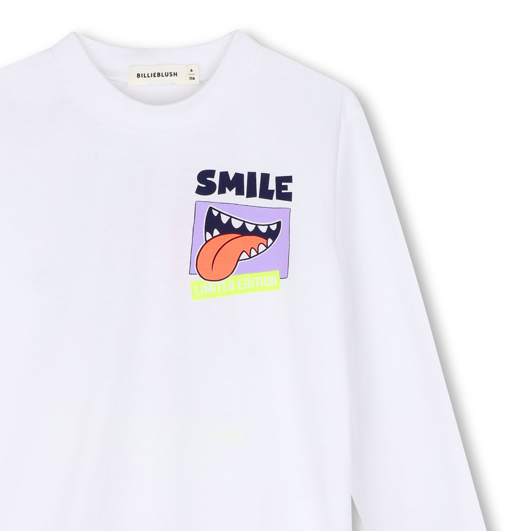 T-shirt bianco per bambina U22293 10P Billieblush 