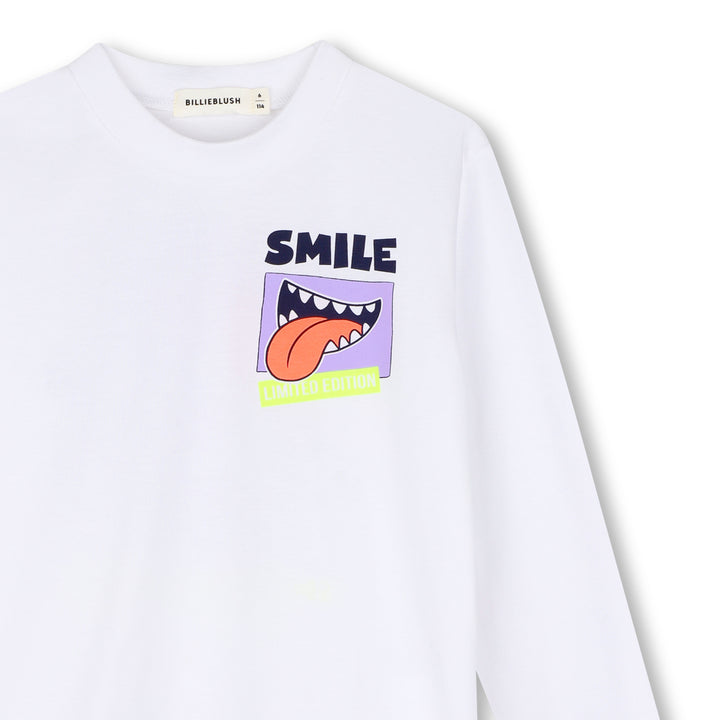 T-shirt bianco per bambina U22293 10P Billieblush 