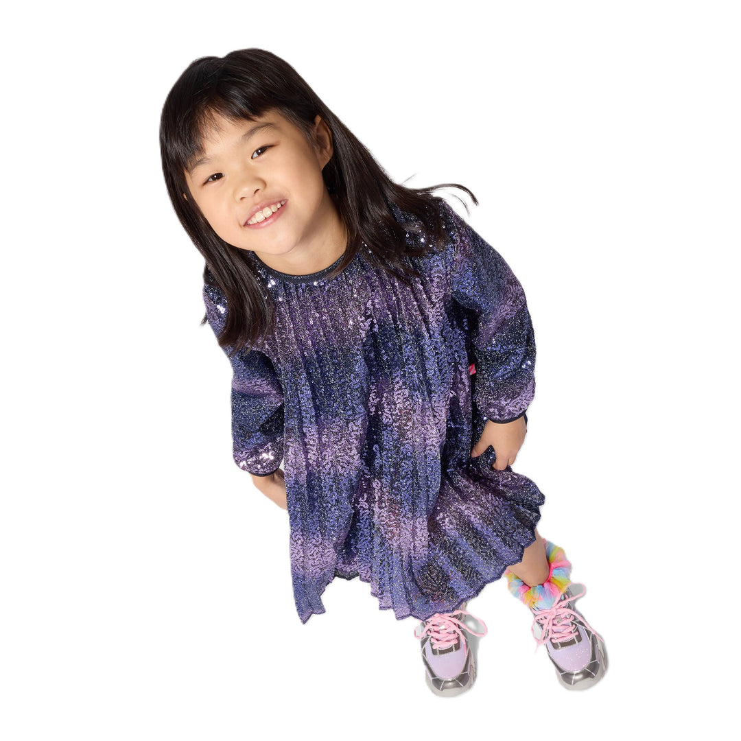 Abito marine/viola per bambina U22341 85T Billieblush 