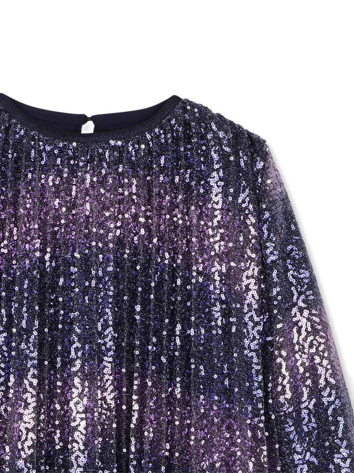 Abito marine/viola per bambina U22341 85T Billieblush 