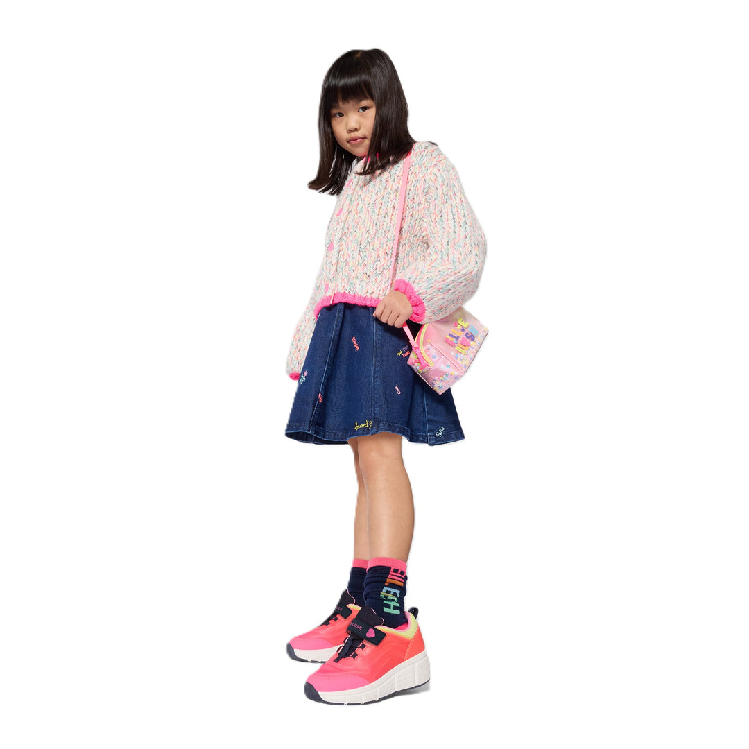 Gonna denim oscuro/multicolor per bambina U22361 Z10 Billieblush 