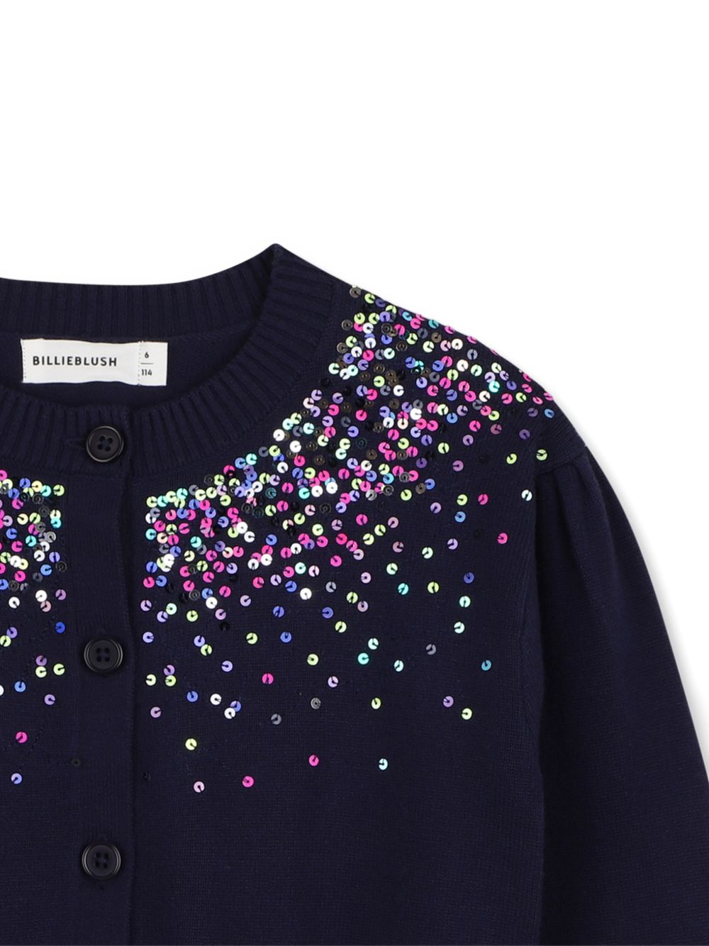 Cardigan marine per bambina U22394 85T Billieblush 