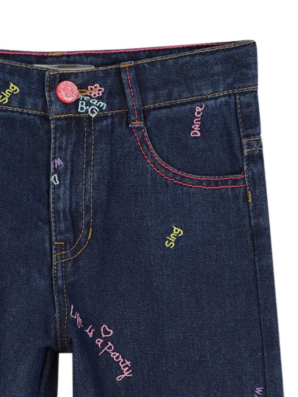 Jeans denim scuro per bambina U22417 Z10 Billieblush 