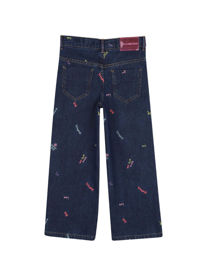Jeans denim scuro per bambina U22417 Z10 Billieblush 