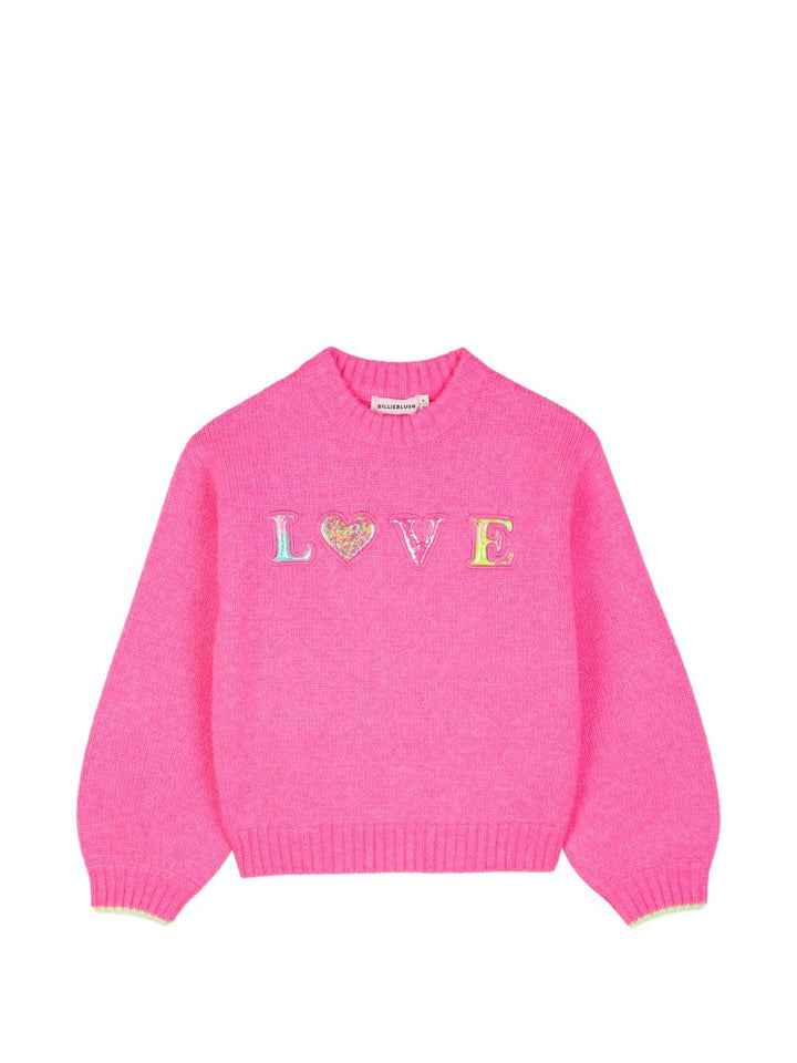 Maglione fucsia per bambina U22467 47A Billieblush 