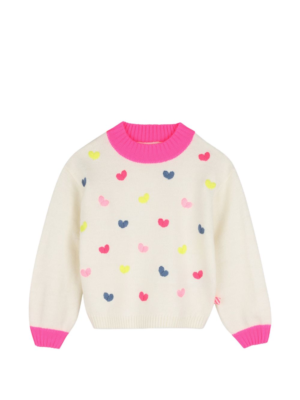 Maglione avorio/multicolor per bambina U22472 121 Billieblush 