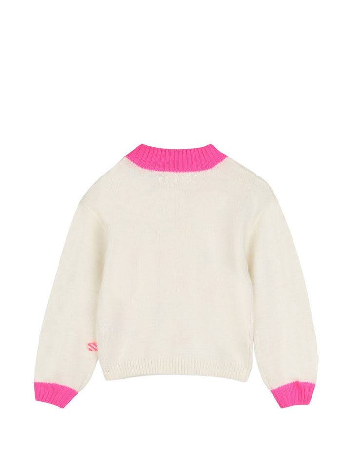 Maglione avorio/multicolor per bambina U22472 121 Billieblush 