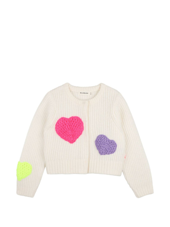 Cardigan avorio/multicolor per bambina U22473 121 Billieblush 