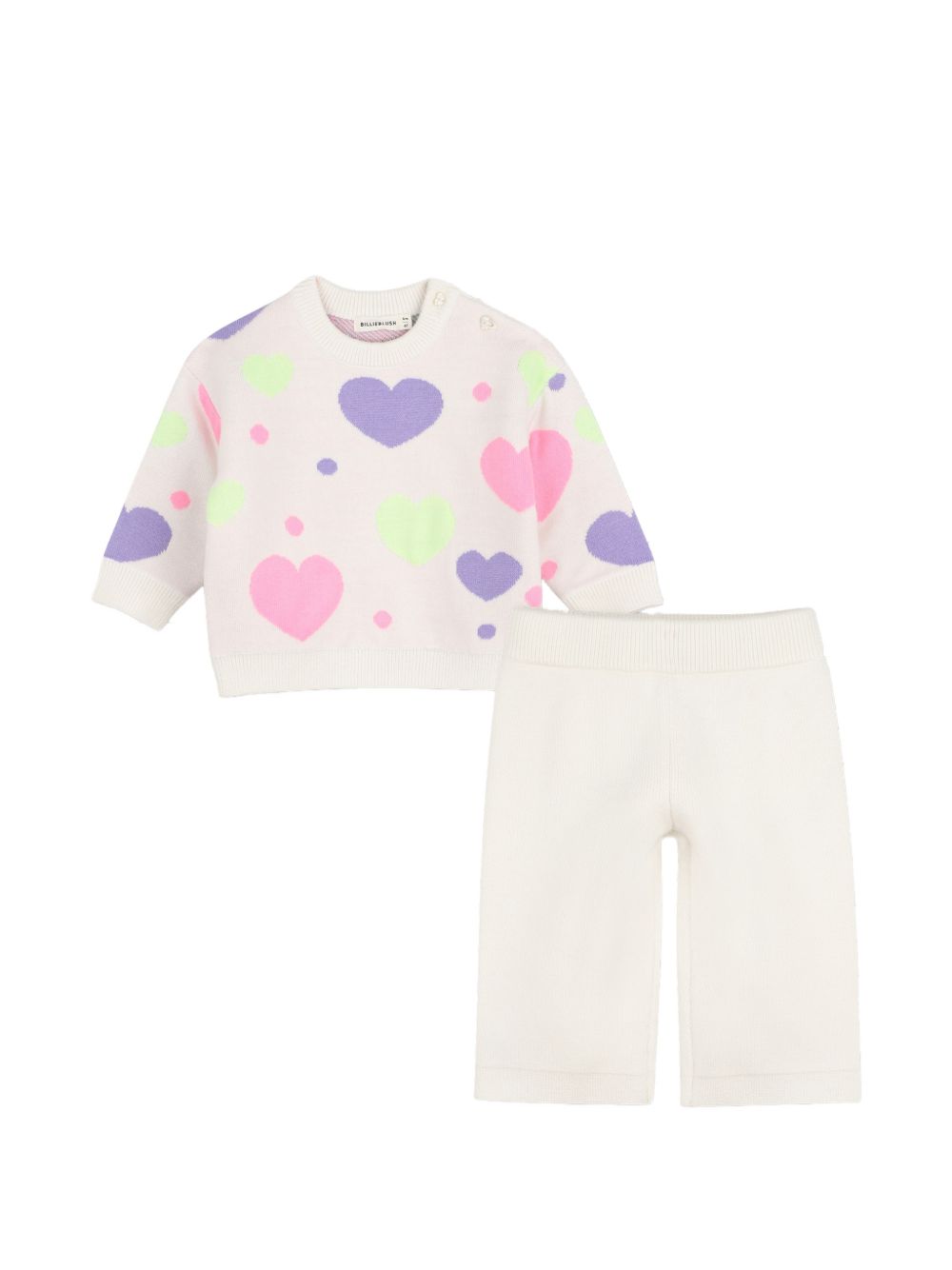Completo avorio/multicolor per neonata U22611 121 Billieblush 