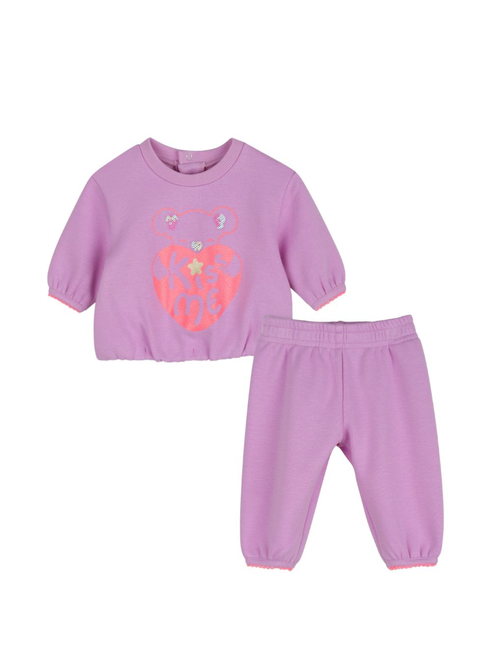 Completo sportivo viola per neonata U22623 929 Billieblush 