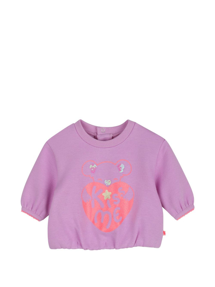 Completo sportivo viola per neonata U22623 929 Billieblush 