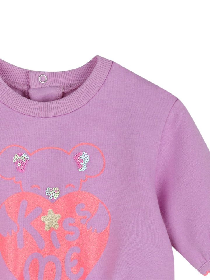 Completo sportivo viola per neonata U22623 929 Billieblush 