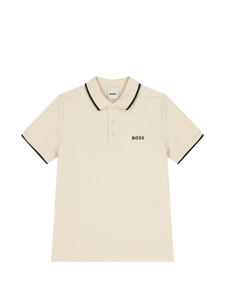Polo sabbia per bambino J53169 21C Boss Kids 