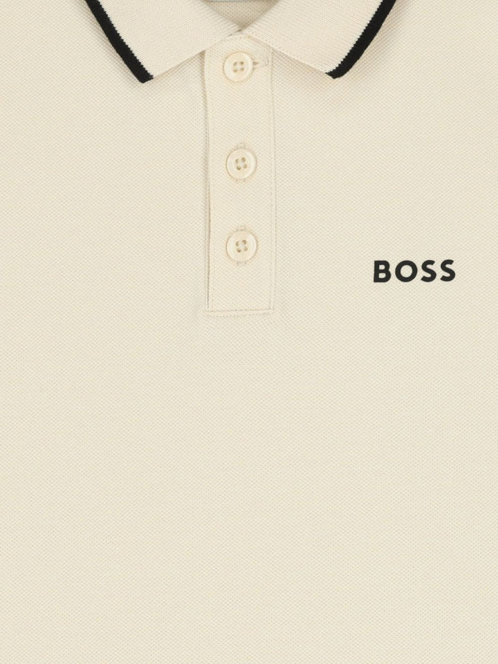 Polo sabbia per bambino J53169 21C Boss Kids 