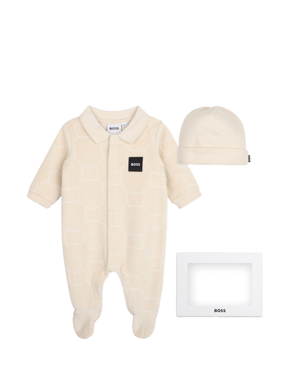 Tutina beige per neonato J53290 21K Boss Kids 