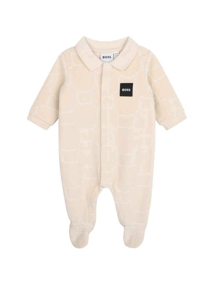 Tutina beige per neonato J53290 21K Boss Kids 