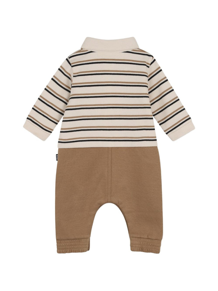 Tutina beige/marrone per neonato J53299 21K Boss Kids 