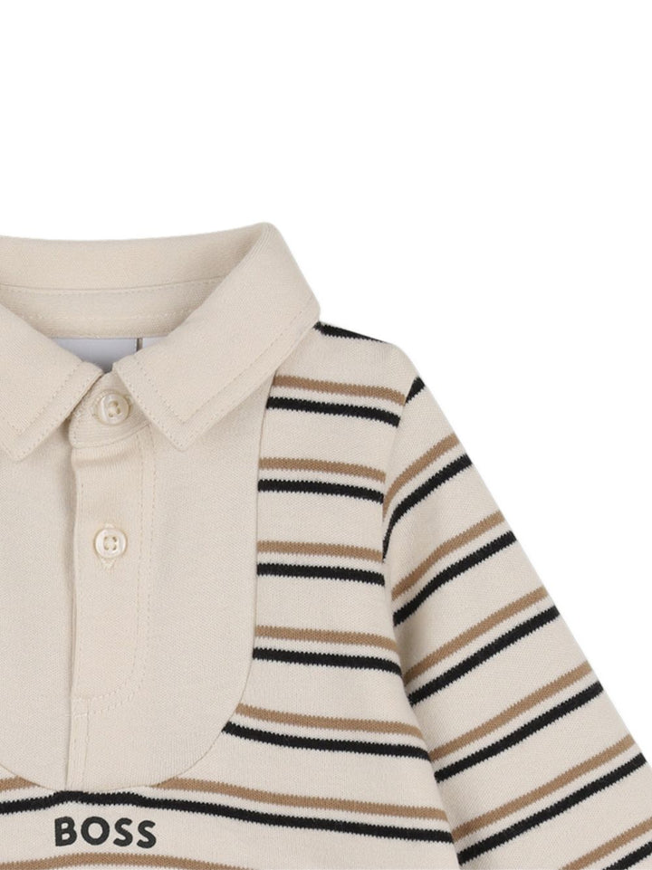 Tutina beige/marrone per neonato J53299 21K Boss Kids 