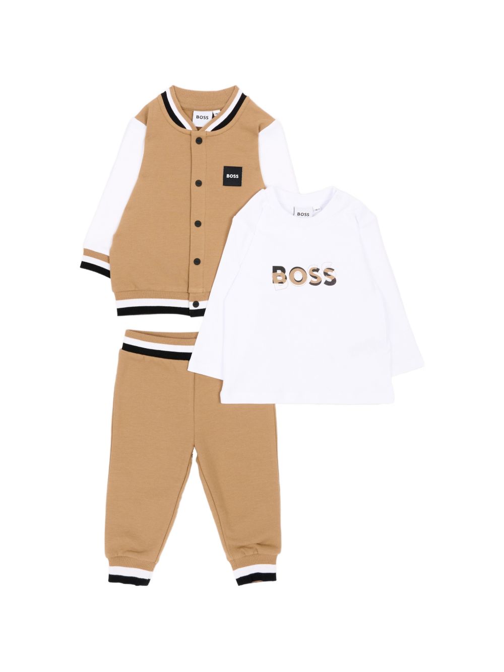 Completo biscotto/bianco per neonato J53305 269 Boss Kids 